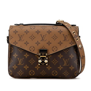 ルイ ヴィトン モノグラム リバース ポシェット メティスMM ハンドバッグ ショルダーバッグ 2WAY M41465 ブラウン LOUIS VUITTON【中古】