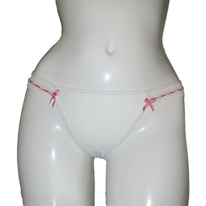 限定商品　7809 ホワイト (Sサイズ ) ブラジリアンカット tバックパンツ　ショーツ レディース 女性ファッション 下着インナーレース