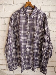 SUNSHINE+CLOUD Linen Buttondown Check Shirts size 2《サンシャイン クラウド》リネン ボタンンダウン チェックシャツ