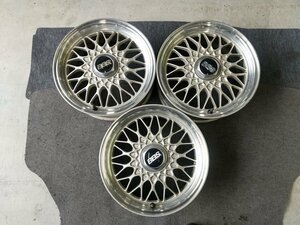 『psi』 BBS 15インチ × 6JJ +40 4穴 PCD100 アルミホイール3本セット