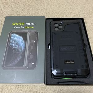 607t2612☆ KINDAGO【正規品】iPhone 11 Pro Max 防水ケース 保護等級IP68 完全防水 ワイヤレス充電対応 多機能スマホケース