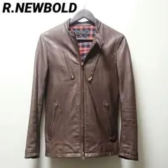 アールニューボールドR.NEWBOLD◇山羊革ゴートレザーライダースジャケット