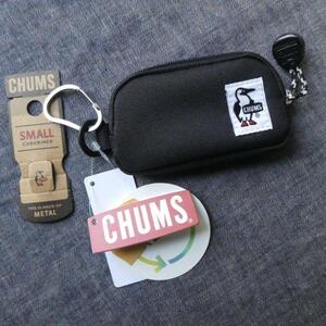 2点セット CHUMS コインケース カラビナ S シルバー 未使用 CH60-3572 CH61-0121