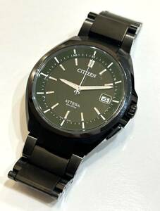 B5)100円～美品 CITIZEN/シチズンアテッサ ATD53-3051 エコ・ドライブ電波