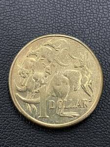 オーストラリア 1ドル 硬貨 外国コイン AUSTRALIA 1DOLLAR カンガルー 2016年