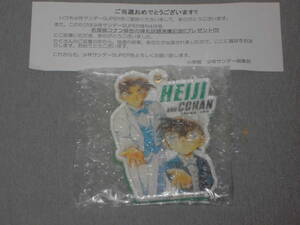 名探偵コナン スライド式コンパクトミラー 平次＆コナンver　少年サンデーSUPER スーパー サンデーS 当選通知書付き 抽プレ 当選品