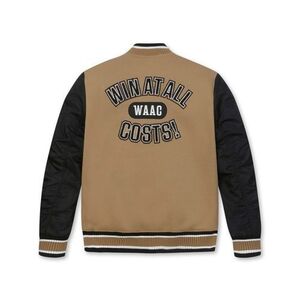 定価58300円 新品 WAAC バーシティ ジャンパー スタジャン ジャケット WMUAW22702 ワック 1 ブラウン