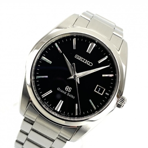 GRAND SEIKO グランドセイコー SBGX061 9F62-0AB0 ブラックダイヤル メンズ クオーツ デイト メンズ 腕時計 3針 黒文字盤 管理YI36064