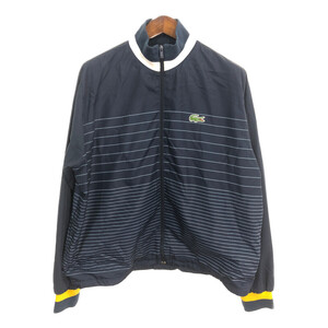 LACOSTE ラコステ トラックジャケット ボーダー ネイビー (メンズ 7) 中古 古着 R1620