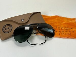 F017★1円★ケース付★B&L RAY-BANボシュロムレイバン OUTDOORS MANアウトドアーズマン 黒ブラック VINTAGEサングラスUSA製