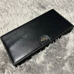 未使用品　DUNHILL ダンヒル　dunhill ダンヒル 2つ折り財布　長財布札入れ　カード入れ　9㎝×18㎝ブラウン