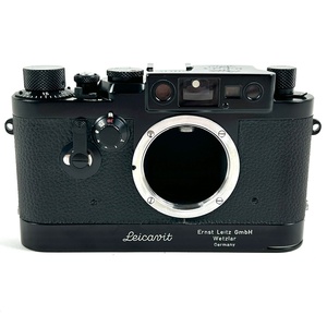 ライカ LEICA IIIg + Leicavit ボディ ブラック 後塗り ライカビット Lマウント L39 フィルム レンジファインダーカメラ 【中古】