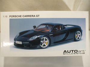 【元気堂】AUTOart オートアート 1/18 PORSCHE CARRERA GT ポルシェ カレラGT ブラック ミニカー 模型