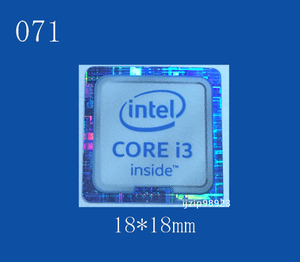 即決071【 intel CORE i3 】エンブレムシール追加同梱発送OK■ 条件付き送料無料