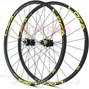 自転車ホイール 26/27.5/29インチBMX自転車ホイールセット ースアルミ合金リムシール付きベアリングホイール