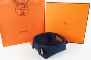 【新品同様・未使用】HERMES エルメス ジュエリートレイ 小物入れ ネイビー系 ジュエリーケース 【OI25】