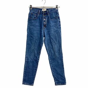 JEANJFR デニムパンツ W29 ウィメンズ ボタンフライ ブルー 古着卸 アメリカ仕入 2307-75