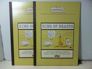 昭和レトロ YOUNG KOKUYOノート アメリカコミックキャラクター ANIMAL CRACKERS 2冊セット 未使用デッドストック品 1970～80年代