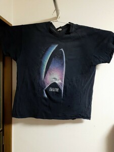 穴あり。リメイク リペア 用 素材 スタートレック ジェネレーション Tシャツ Star Trek Generations 古着 アメリカ製　ＸＬサイズ