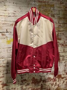 ~70s PYRAMID TWOTONE NYLON BASEBALL JACKET ヴィンテージ ビンテージ ツートン ナイロンジャケット スタジャン アメカジ 60s 送料無料