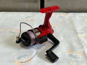 ○ レア オールドスピニングリール Abu Garcia カーディナル ブロンコ 450 CARDINAL BRONCO 稼働確認済 レッド 中古品 ③