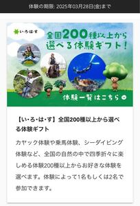 アドビューギフト　体験期限R7年3月28日まで