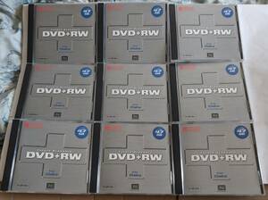 RICOH リコー DVD+RW 4.7GB 1-2.4× For DATA ディスク 10枚 美品 動作品