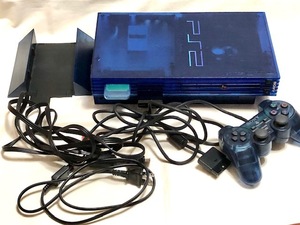本体動作ok！PlayStation2 PS2 プレイステーション2 オーシャンブルー oceanblue SCPH-37000 ※コントローラー×