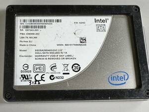 INTEL SSD 40GB【動作確認済み】3155
