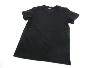 ★【S送900円】2004　tricot COMME des GARCONS　トリコ コムデギャルソン　TT-100630　ヴィンテージ　半袖　無地Tシャツ　黒　AD1998