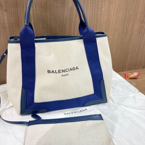 BALENCIAGA バレンシアガ ネイビーカバスS トートバッグ ハンドバッグ ショルダーバッグ レディース ファッション おしゃれ ポーチ付き