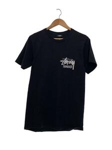 STUSSY◆Tシャツ/S/コットン/ブラック