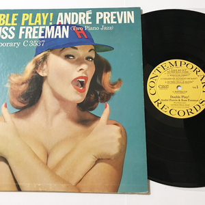 US ORIG LP■Andre Previn / Russ Freeman■Double Play!■Contemporary 赤フレーム アメリカ盤 オリジナル モノラル【試聴できます】