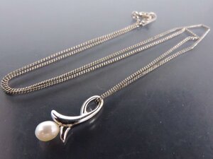 正規品 TASAKI タサキ 真珠 ひと粒パール 6㎜球 シルバー ペンダントトップ ネックレス