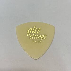 未使用 ghs strings THIN アイボリー ゴールド文字 ギター ピック