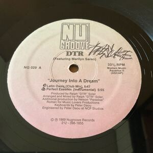 12インチ DTR - JOURNEY INTO A DREAM Nu Groove Records 1989 US