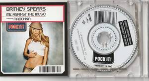 美盤　BRITNEY SPEARS Featuring MADONNA - Me Against The Music 　ドイツ盤 8cm CDシングル　：　Pock It! シリーズ　：　マドンナ