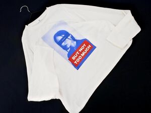 ネコポスOK SLY スライ プリント 長袖 Tシャツ sizeF/白 ■◇ ☆ eca1 レディース