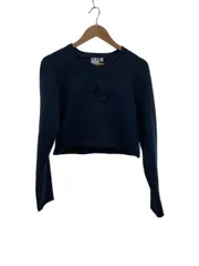 X-girl EYE GRAPHIC COMPACT KNIT TOP セーター(厚手) one コットン グレー