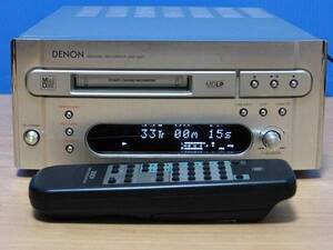 DENON★良品 メンテ済 動作良好★高音質 MDレコーダー MDLP対応★リモコン&CD版取説付★DMD-M33