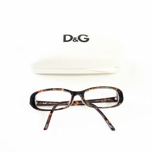 DOLCE ＆ GABBANA ドルチェ&ガッバーナ サングラス セルフレーム茶色 D&G 金具 ロゴ 小物 眼鏡 メガネ 1197