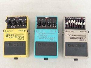 BOSS ベース用エフェクター オーバードライブ ODB-3/イコライザー GEB-7/リミッター LMB-3 計3個セット ボス ▽ 6E01D-2