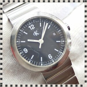 カルバンクライン K2131 デイト 黒文字盤 クォーツ 25mm レディース 腕時計 稼働品 Calvin Klein