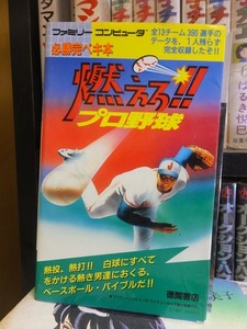 ゲーム攻略本 ファミコン 必勝完ペキ本 燃えろ プロ野球 ファミリーコンピューター 徳間書店