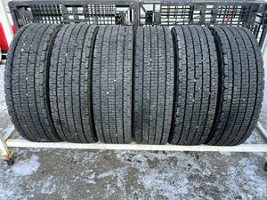 TBLT42 中古タイヤ 245/80R17.5 133/131J DUNLOP DECTES SP002 ダンロップ デクテス 冬タイヤ スタッドレス 4t 中型 ライトトラック 6本SET