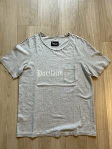 【08AWポートランド期オリジナル】 NUMBER NINE ナンバーナイン PORTLAND TEE ポートランドTシャツ グレー サイズ2 ポケットT 半袖