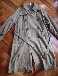 AURALEE FINX CHAMBRAY BIGTRENCH COATサイズ3約11万円ビショップ購入(オーラリーエイトンATONコモリヤエカノンネイティブ01visvimバトナー