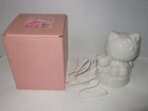 HelloKitty　ハローキティ dカット陶器ランプ フェアリーキティ 花 照明 インテリアライト 2000年 日本製 サンリオ　Fairy Kitty