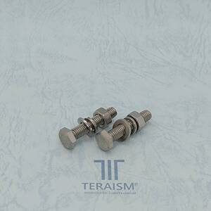 TERAISM BN-01 タッピング30mmに延長／トルクアップ！静電気除去！遠赤外線効果！バッテリー／アーシング用M6ボルト・ナット2本セット 