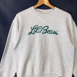 90s USA製 RUSSELL ATHLETIC L.L.Bean スウェット　　90年代 ラッセルアスレティック エルエルビーン 前V YOUTH L レディースM位 柳10316